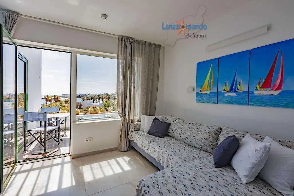 House Of The Horizon Playa Las Cucharas Vv Penthouse With Sea & Pool View Aircon Costa Teguise Apartmán