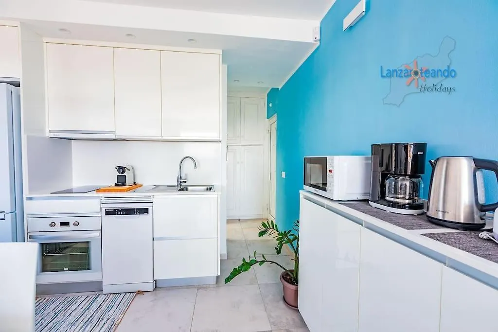 Apartmán House Of The Horizon Playa Las Cucharas Vv Penthouse With Sea & Pool View Aircon Costa Teguise Španělsko